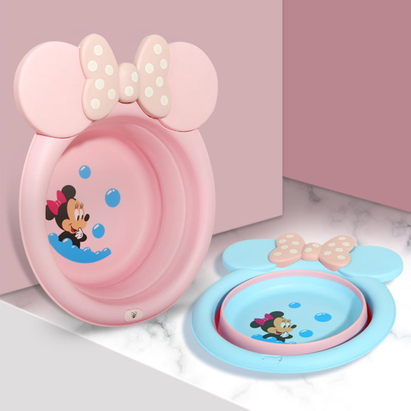 迪士尼婴儿卡通折叠洗脸盆